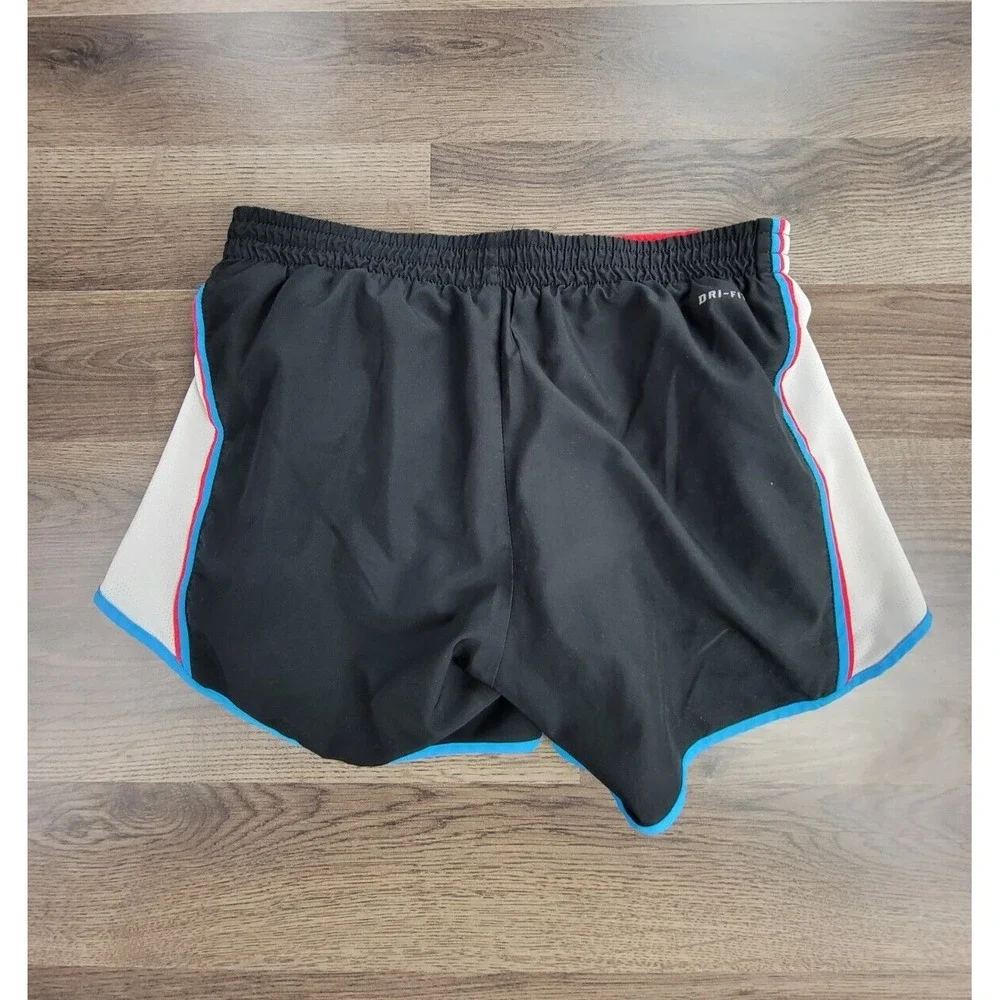 Nike Running Shorts Small Black Tempo Lined Drawstrings Gym Stretch Womens